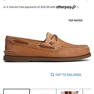 Mens Sperry boat shoes